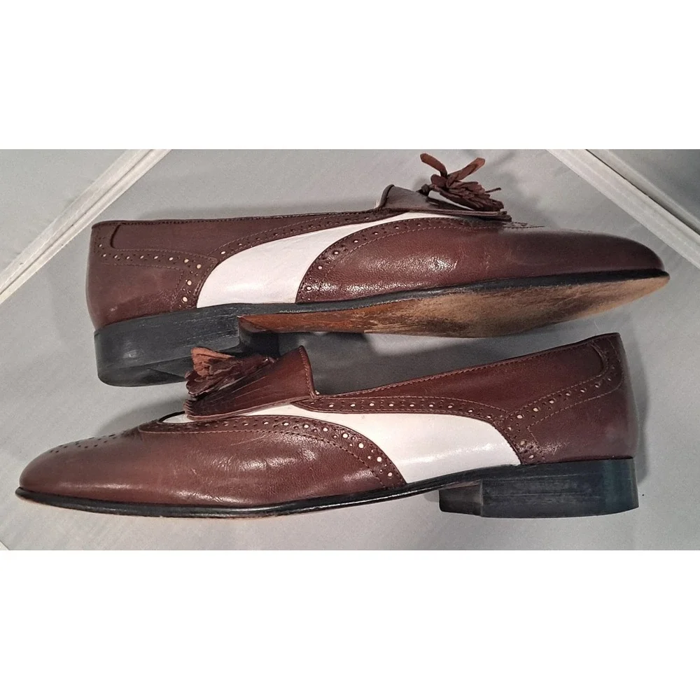 Mens‎ Leather Carlo Morandi Loafers Size 9.5